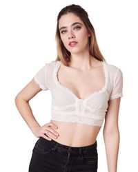 Krüger Madl Dirndlbluse Dirndlbluse 'Novalee' Kurzarm günstig online kaufen