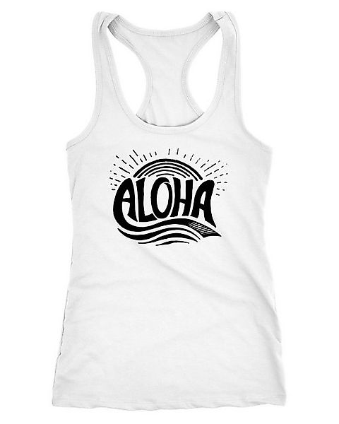 Neverless Tanktop Damen Tank-Top Aloha Wellen Surfing Sommer Racerback Neve günstig online kaufen