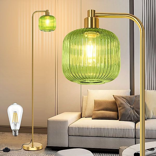 MUPOO Stehlampe Glas Kristall Stehlampe mit günstig online kaufen
