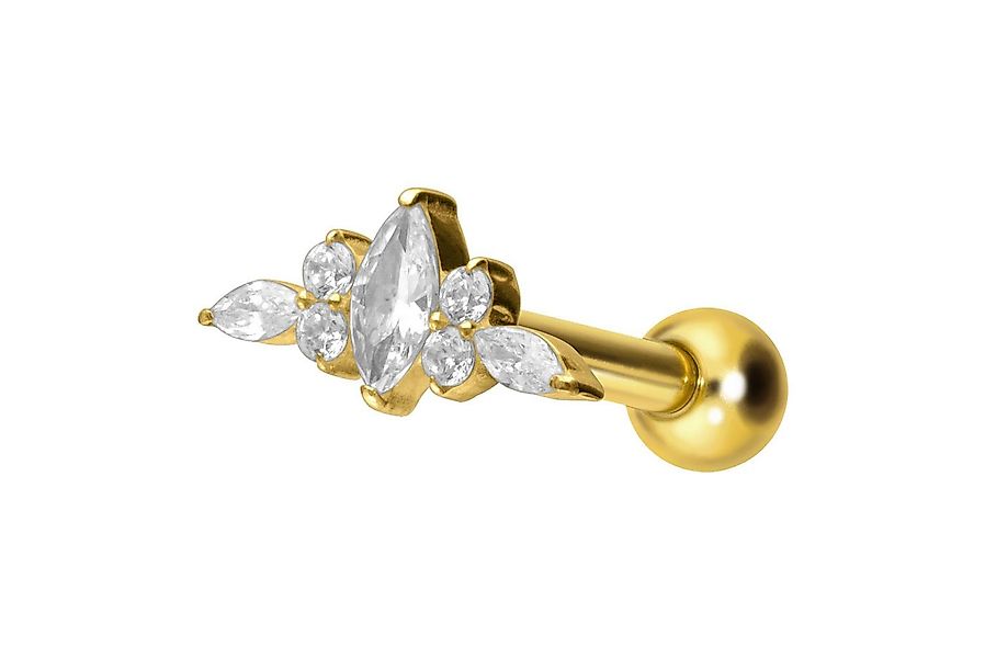 PIERCINGLINE Piercing-Set Titan Ohrpiercing mit Innengewinde DESIGN (Mini-B günstig online kaufen