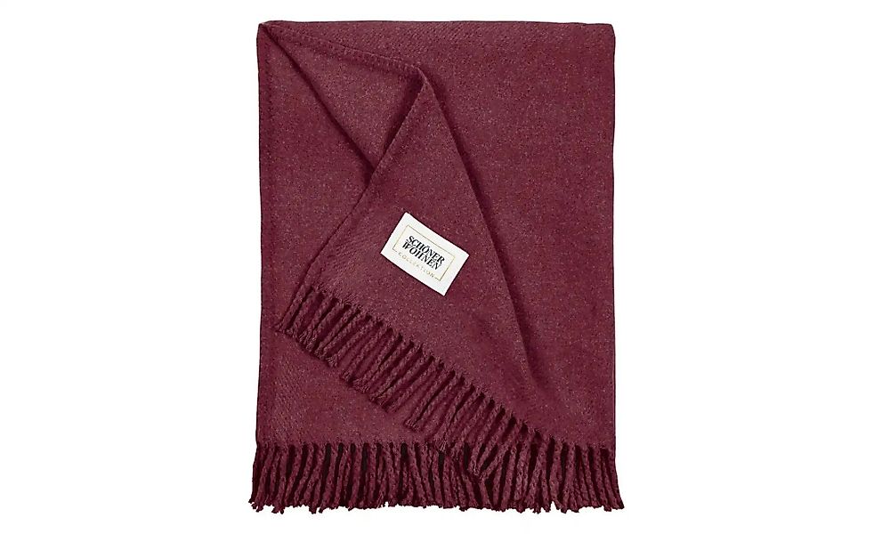SCHÖNER WOHNEN Kollektion Wohndecke   ¦ lila/violett ¦ Baumwollmischgewebe günstig online kaufen