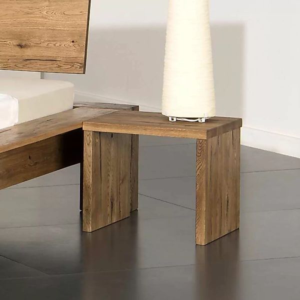 Nachttisch aus Eiche Massivholz 40 cm günstig online kaufen