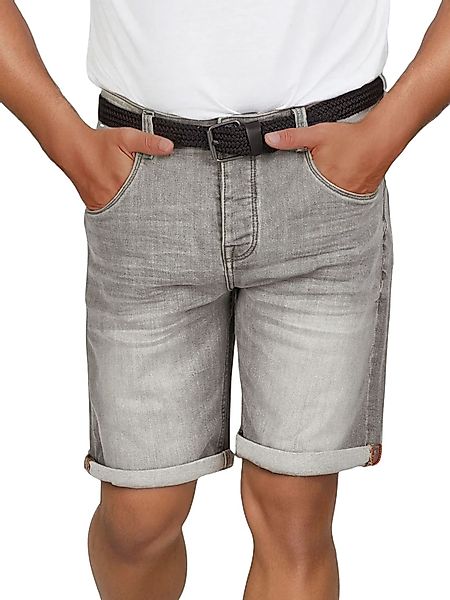 DENIMFY Jeans Shorts Herren mit Gürtel Stretch Kurz Regular Fit DFBo günstig online kaufen