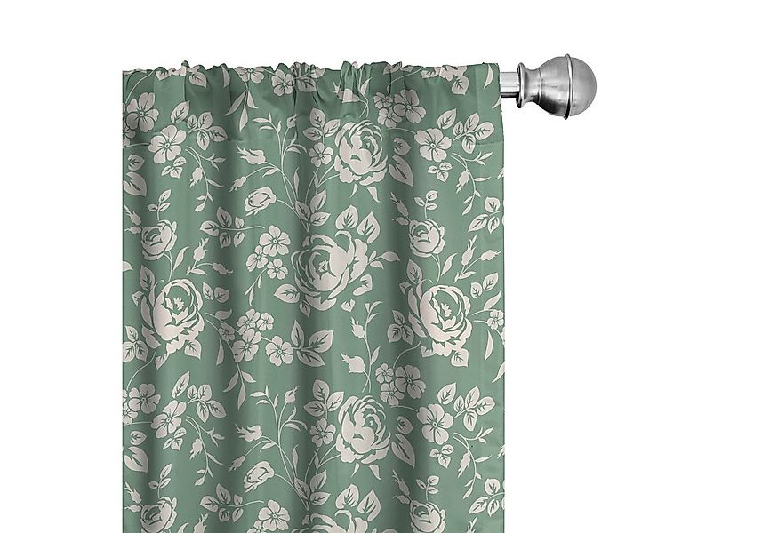 Abakuhaus Gardine Vorhang für Wohnzimmer Schlafzimmer Dekor, Microfaser, Bl günstig online kaufen