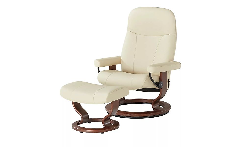 Stressless Sessel-Hocker-Set  Garda M - creme - 76 cm - 100 cm - 71 cm - Po günstig online kaufen