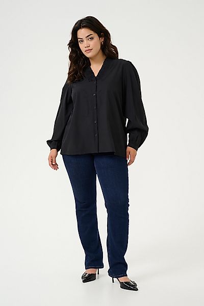 KAFFE Curve Langarmbluse Langarm-Bluse KCmai Große günstig online kaufen