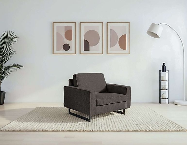 PLACES OF STYLE Loveseat »Pinto 105 cm, Cord, Chenille, Lederoptik« mit Ked günstig online kaufen