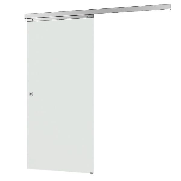 inova Glasschiebetür Vollflächig Satiniert 1025 x 2200 mm Komplettset mit G günstig online kaufen