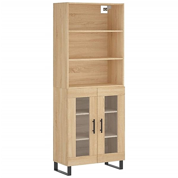 vidaXL Highboard Sonoma-Eiche 69,5x34x180 cm Holzwerkstoff 3189344 günstig online kaufen