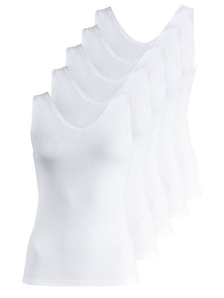 Schöller Achselhemd 5er Pack Damen Achselhemd Baumwolle Supergekämmt (Packu günstig online kaufen