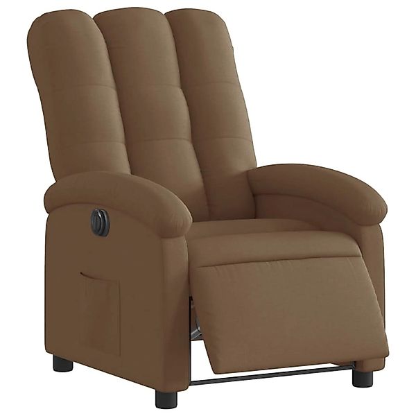 vidaXL Sessel Relaxsessel Elektrisch Braun Stoff günstig online kaufen