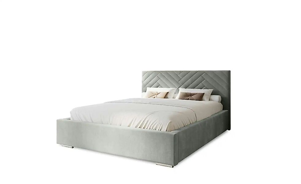 Polsterbett mit Stauraum Aberfeldy ¦ silber ¦ Maße (cm): B: 175 H: 100 Bett günstig online kaufen