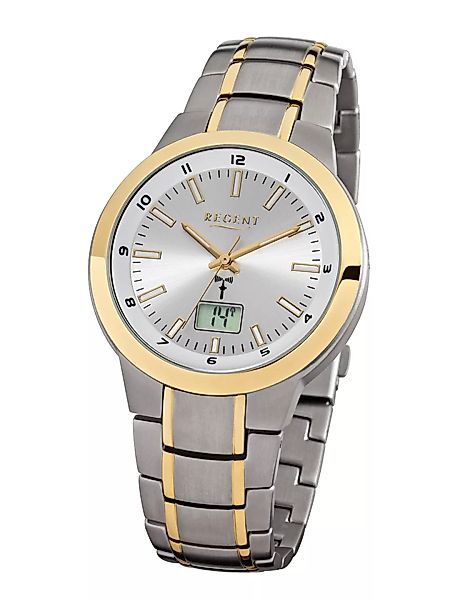 Regent Armbanduhr bicolor FR-239 Herrenfunkuhr günstig online kaufen