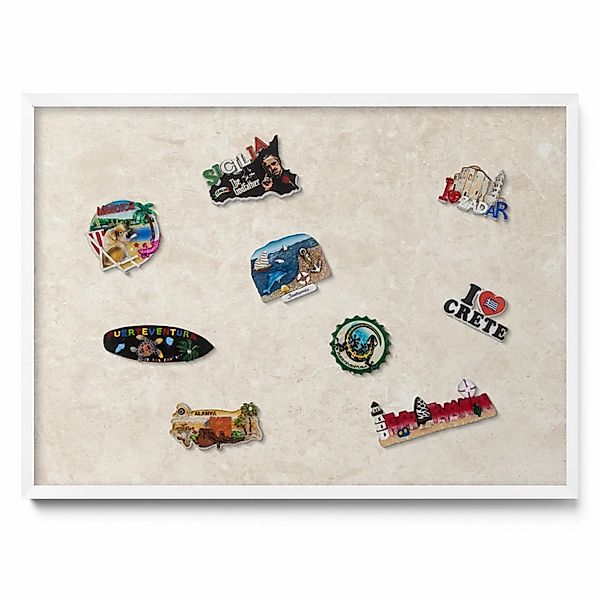 Tulup Magnettafel Magnetboard für die Wand mit Motiv Eleganter Heller Stein günstig online kaufen