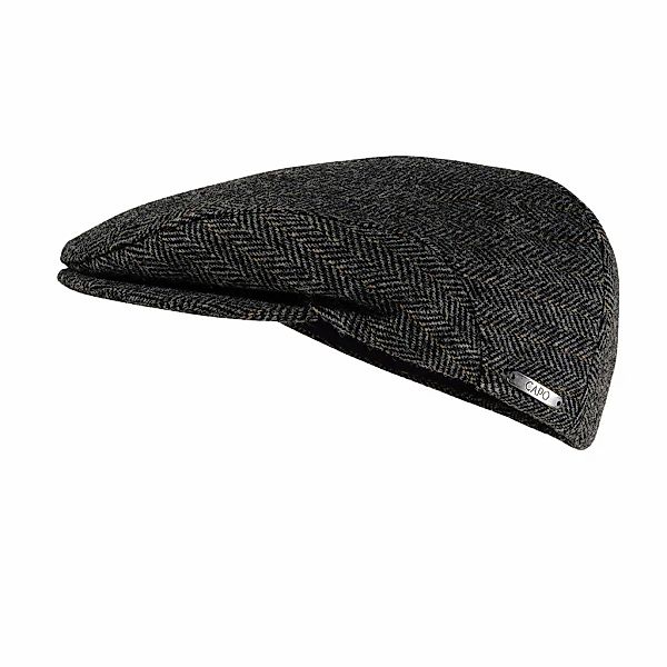 CAPO Schiebermütze mit Schirm, hoher Wollanteil, Fischgrat-Muster, gefütter günstig online kaufen