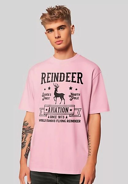 F4NT4STIC T-Shirt Reindeer Aviation Retro Weihnachts Sign Premium Qualität günstig online kaufen