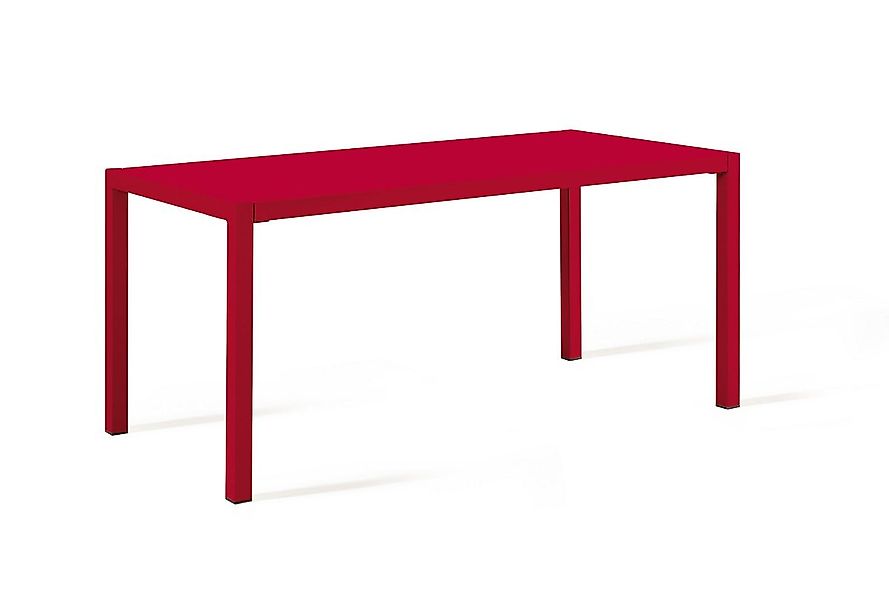 Tisch Quatris 160x80x75 cm rot günstig online kaufen