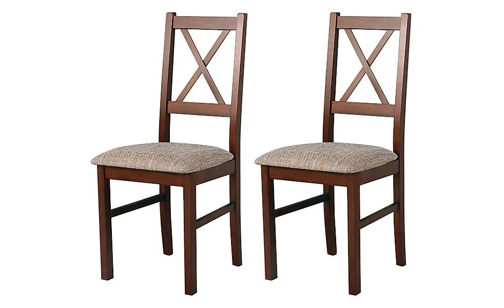 Esszimmerstuhl 2er-Set   ¦ braun ¦ Maße (cm): B: 43 H: 94 Stühle > Küchenst günstig online kaufen