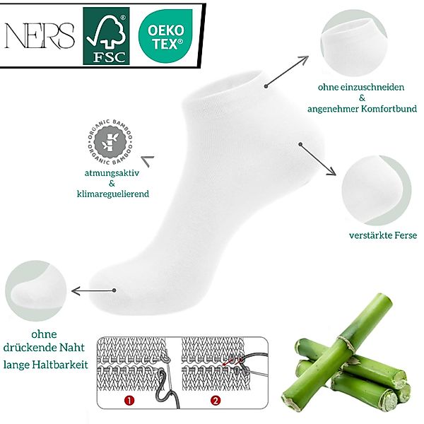 NERS Sneakersocken aus 80% Bambus – günstig online kaufen