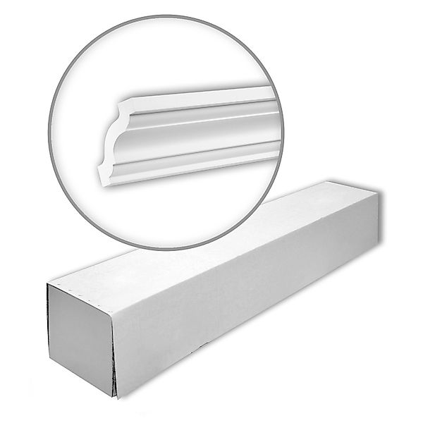 PROFHOME 150141 Eckleisten 1 Karton Set mit 12 Stuckleisten 24 m Weiß günstig online kaufen