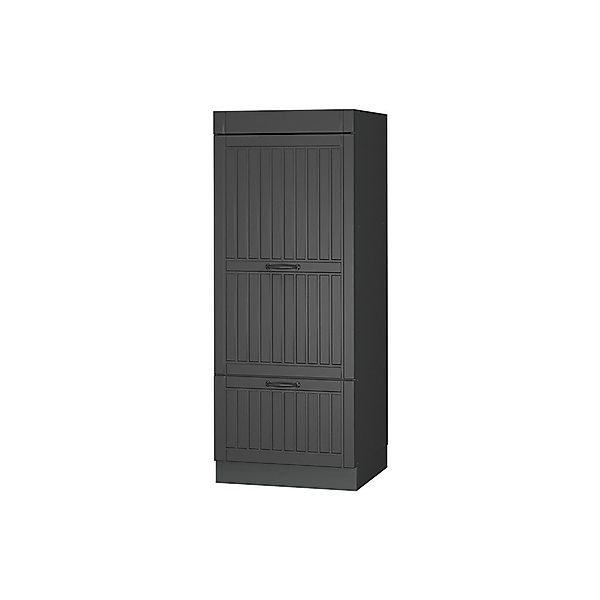 Vicco Mikrowellenumbauschrank Fame-Line, Dunkelgrau/Anthrazit, 60 cm günstig online kaufen