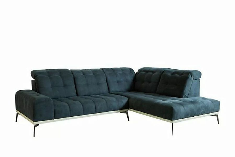 JVmoebel Ecksofa Schwarze L-Form Couch modernes Ecksofa Polstermöbel Textil günstig online kaufen