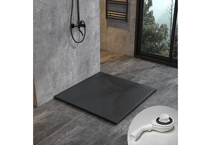 WITEN&NOCK Duschwanne SMC Duschtasse Superflach Steinoptik Anti-Rutsch inkl günstig online kaufen