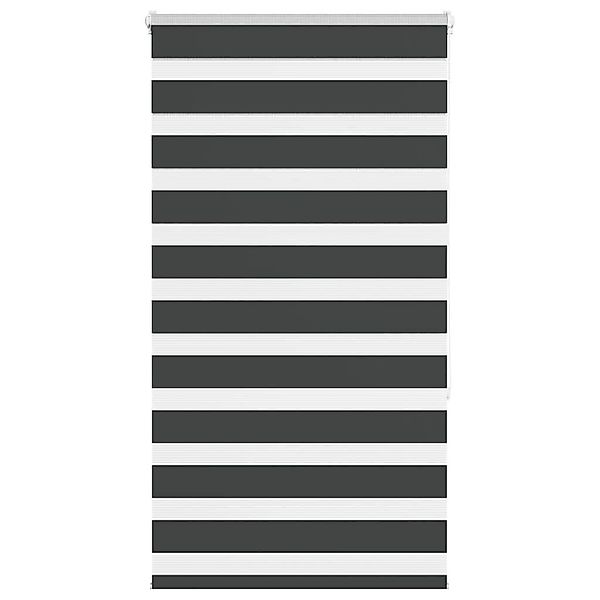 Verdunklungsrollo, vidaXL, Zebrarollo Schwarz 70x150 cm günstig online kaufen