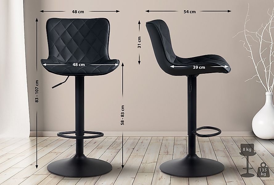 CLP Barhocker Emma (2er Set, 2 günstig online kaufen
