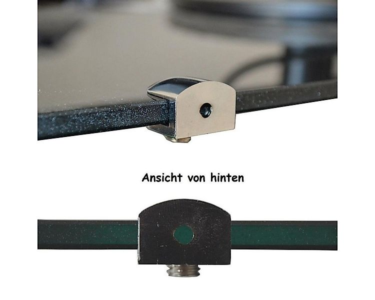 HOOZ Wandregalhalter 8er Set Regalhalter Chrom für Glas & Holzeinlagen, Set günstig online kaufen