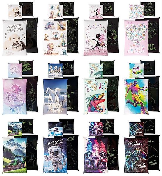 Carpe Sonno Kinderbettwäsche 135x200 +10 SPIELE +KINDERBUCH Baumwoll Bettwä günstig online kaufen