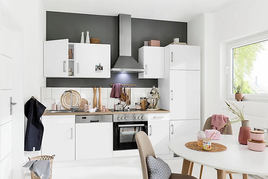 KOCHSTATION "KS-Gera" Breite 270 cm, wahlweise mit E-Geräten, mit Arbeitspl günstig online kaufen