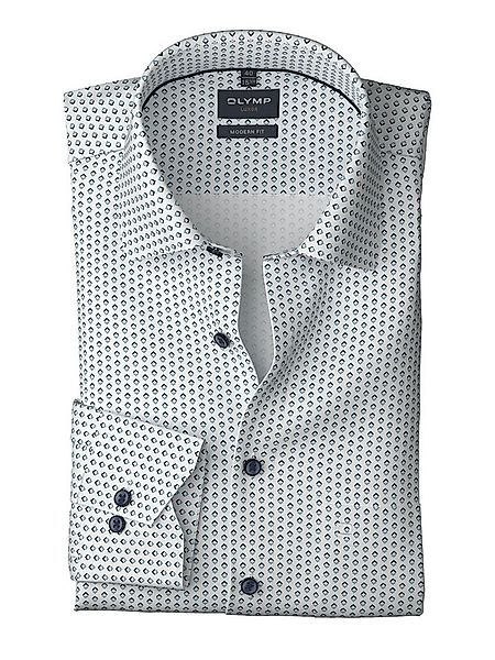 OLYMP Langarmhemd Luxor graphisches Muster, modern fit, Businesshemd, New-K günstig online kaufen