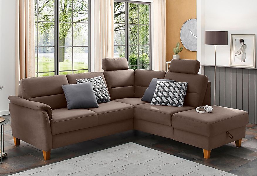 Home affaire Ecksofa Palmera L-Form, Federkern, günstig online kaufen