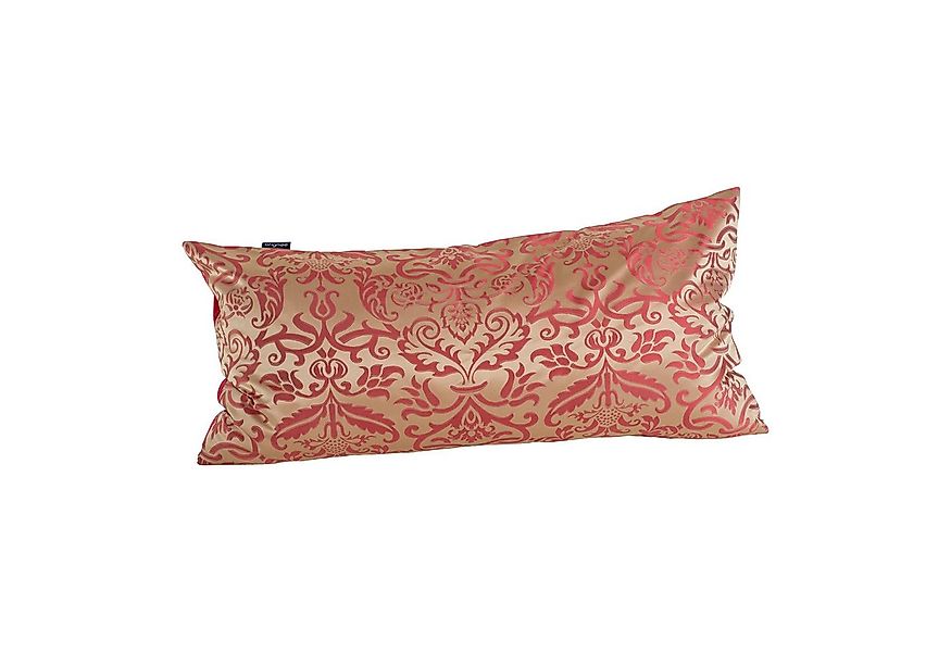 orignee Kissenbezug Seiden-Jacquard Kissenbezug Gold Mystery & Red – luxuri günstig online kaufen