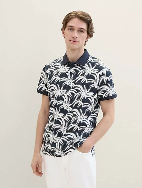 TOM TAILOR Poloshirt Poloshirt mit Allover-Print günstig online kaufen