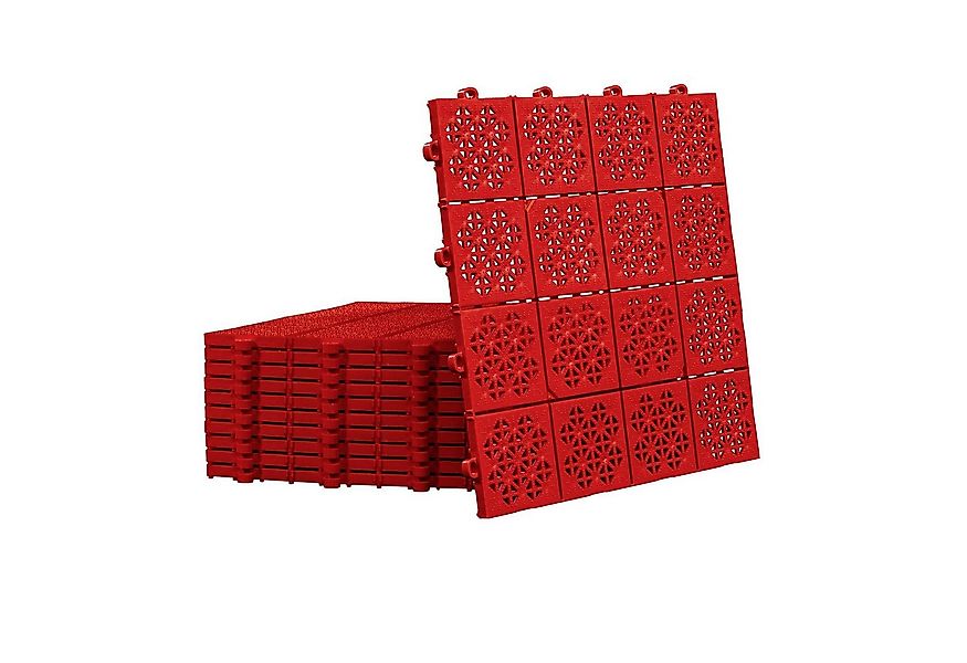 Fixkraft Bodenfliese 11x Bodenfliese 1 m², Terrassenfliese Werkstattboden R günstig online kaufen