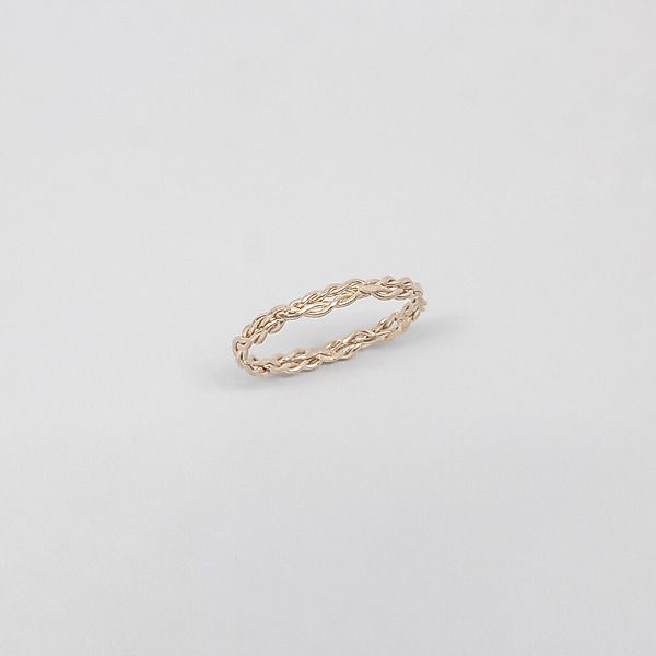 Ring 'Braided' Geflochtener Ring Aus Silber/vergoldet günstig online kaufen