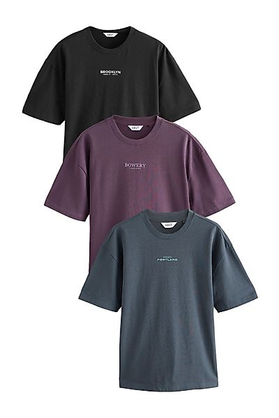 Next Print-Shirt Relaxed Fit T-Shirt mit günstig online kaufen