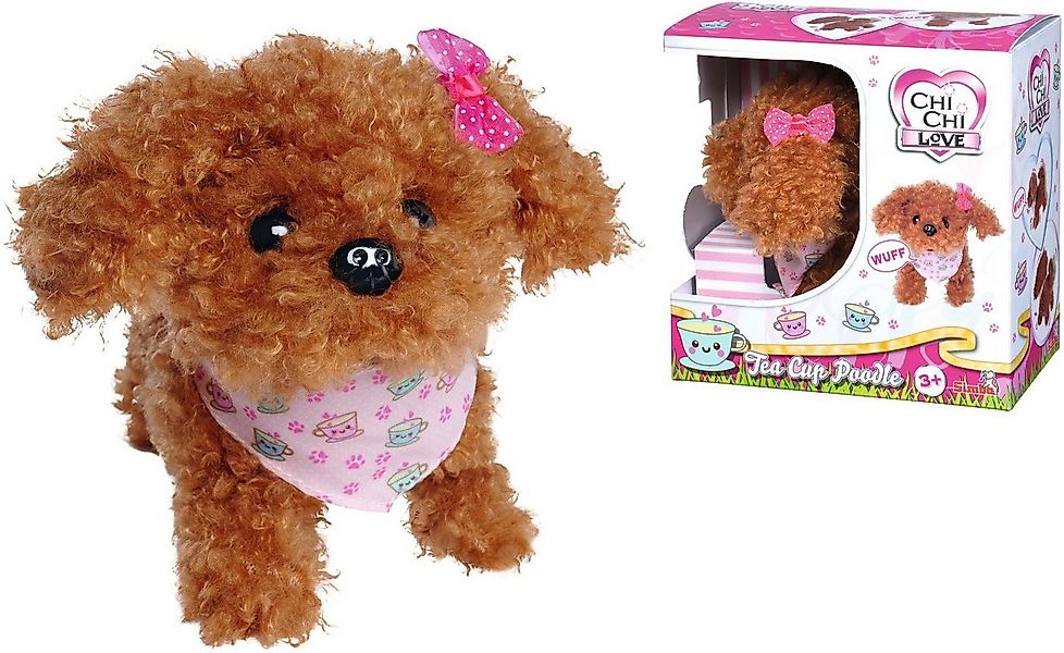 SIMBA Plüschfigur Chi Chi Love, Tea Cup Poodle Puppy, mit Soundeffekten günstig online kaufen