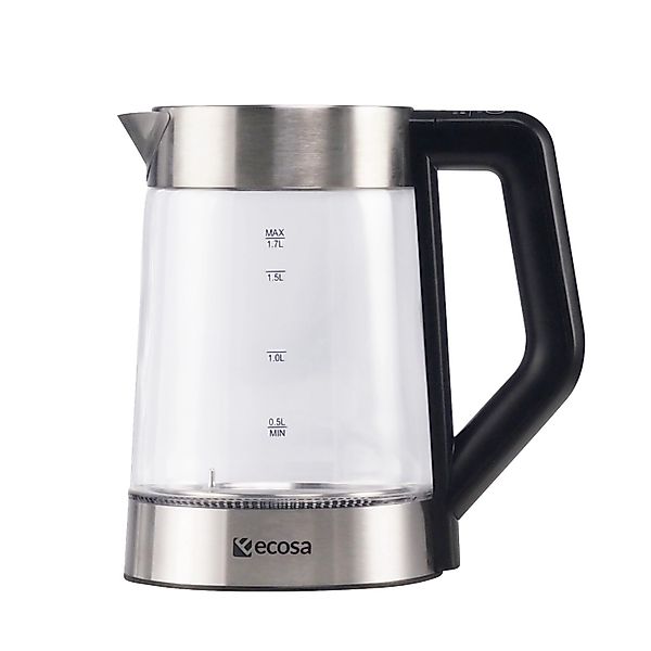 Ecosa EO-660 Wasserkocher mit Temperatureinstellung Easy Fill Deckel 1,7 L günstig online kaufen