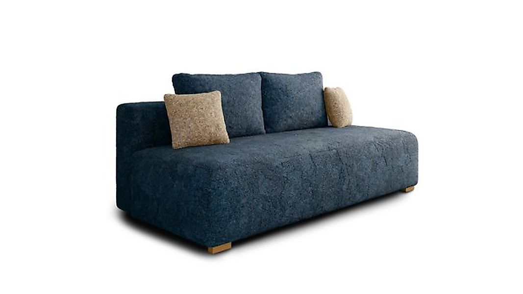 MOEBLO Schlafsofa MOSS, Funktionssofa mit Bettfunktion, Stauraum, Bouclé-Be günstig online kaufen