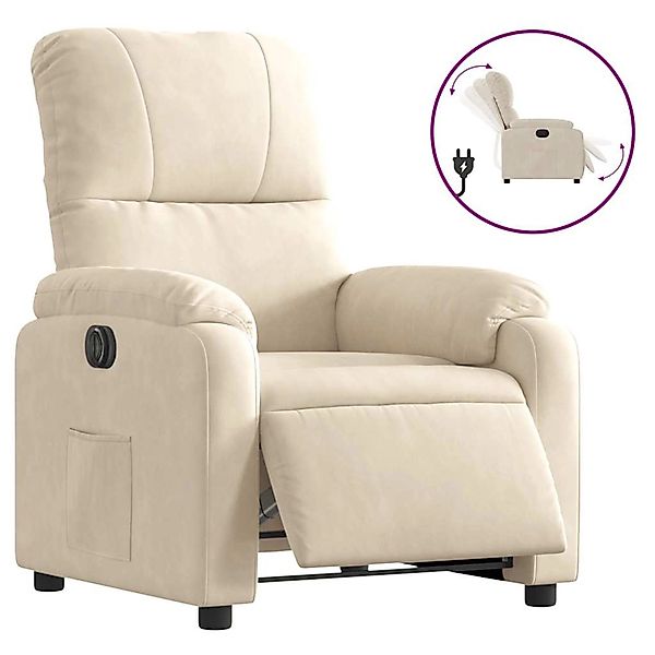 vidaXL Relaxsessel Elektrisch Beige Mikrofasergewebe 3204920 günstig online kaufen