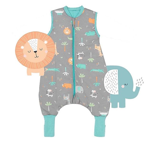 Schlummersack Kinderschlafsack Schlafsack mit Füßen und umklappbaren Bündch günstig online kaufen