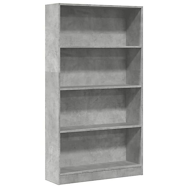 vidaXL Bücherregal Bücherregal Betongrau 80x24x143 cm Holzwerkstoff, 1-tlg. günstig online kaufen