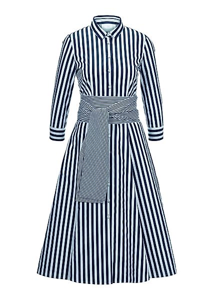 MADELEINE Midikleid Gestreiftes Hemdblusenkleid mit Bindeschärpe günstig online kaufen