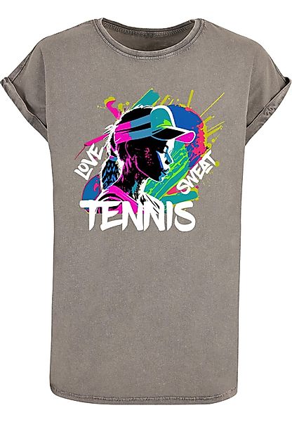 Merchcode T-Shirt "Merchcode Damen Ladies Tennis Love, Sweat - Acid Washed günstig online kaufen