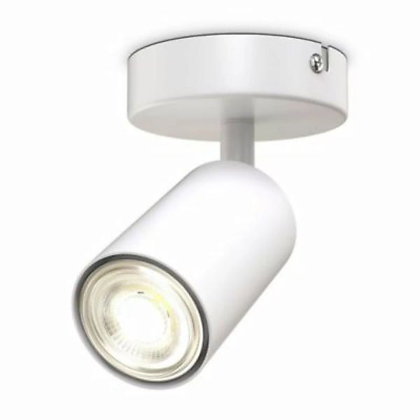 B.K.Licht LED Spotleuchte Wand schwenkbar Retro weiß GU10 Deckenlampe Flur günstig online kaufen