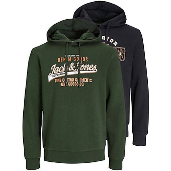 Jack & Jones  Sweatshirt Hoodie Logo Kapuzenpullover Doppelpack günstig online kaufen