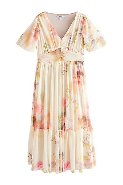 Next Midikleid Elegantes Midikleid, Puffärmeln und günstig online kaufen